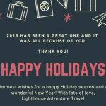 happy new year 2019 from lighthouse adventure travel