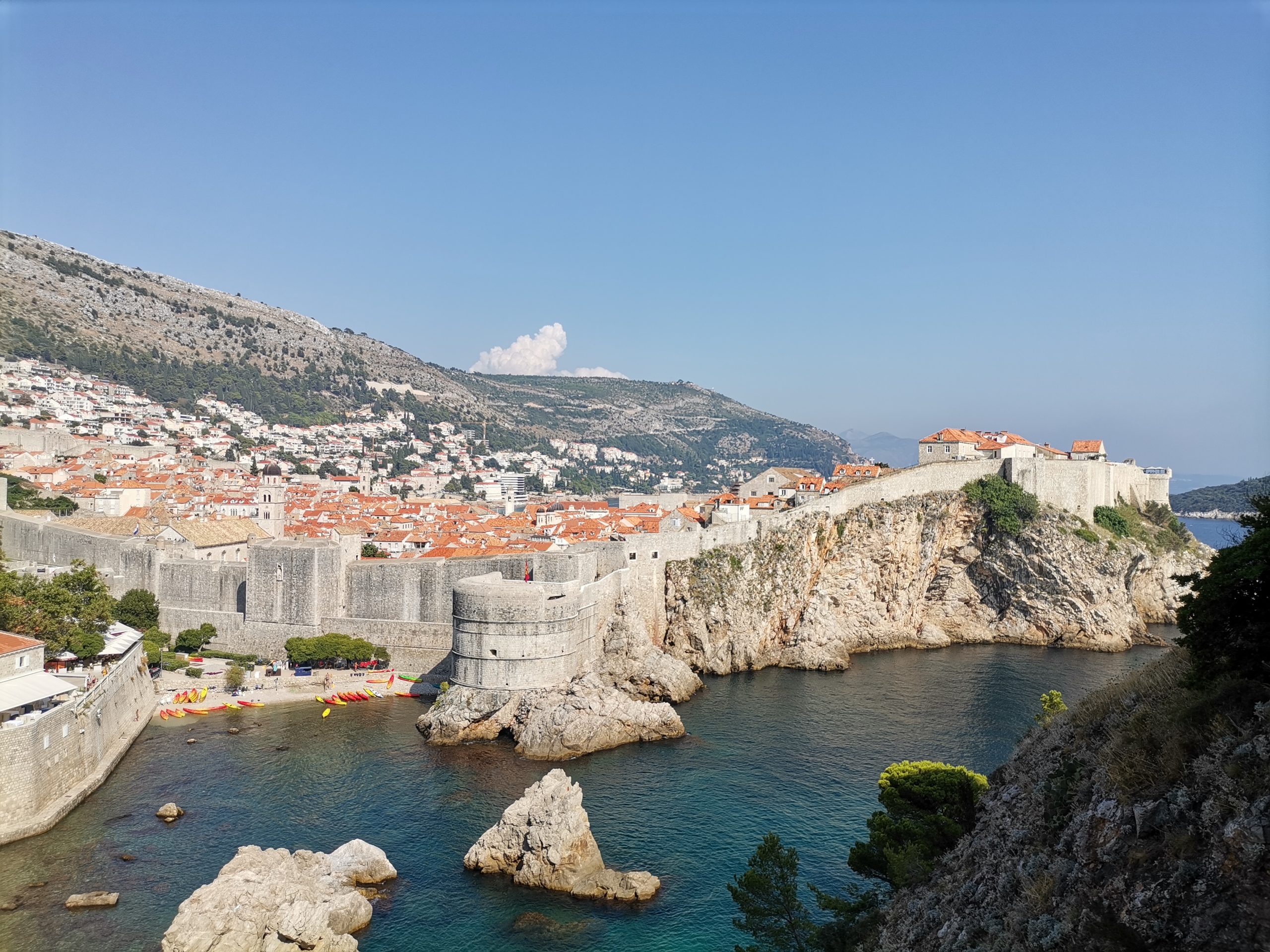 Dubrovnik city walls in Croatia